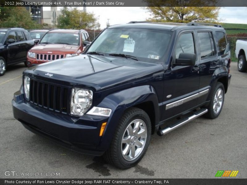 True Blue Pearl / Dark Slate Gray 2012 Jeep Liberty Latitude 4x4