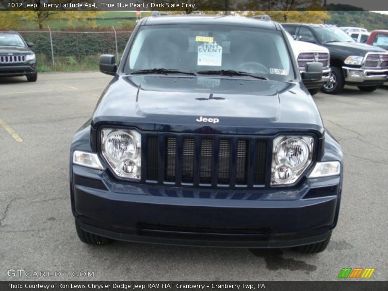 True Blue Pearl / Dark Slate Gray 2012 Jeep Liberty Latitude 4x4