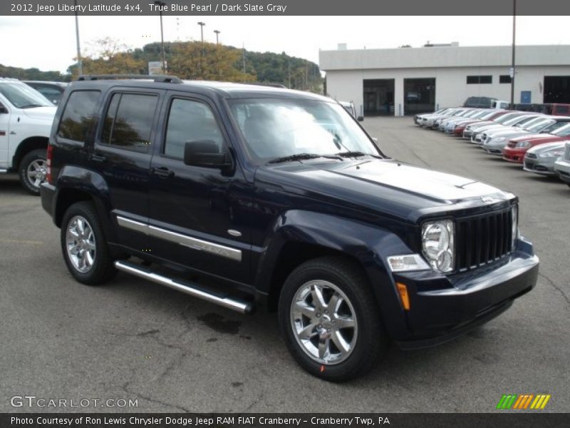 True Blue Pearl / Dark Slate Gray 2012 Jeep Liberty Latitude 4x4