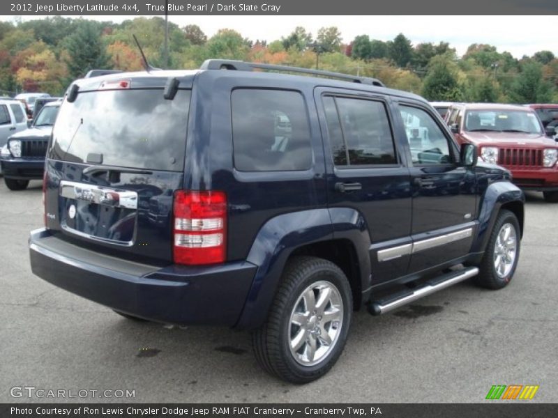 True Blue Pearl / Dark Slate Gray 2012 Jeep Liberty Latitude 4x4