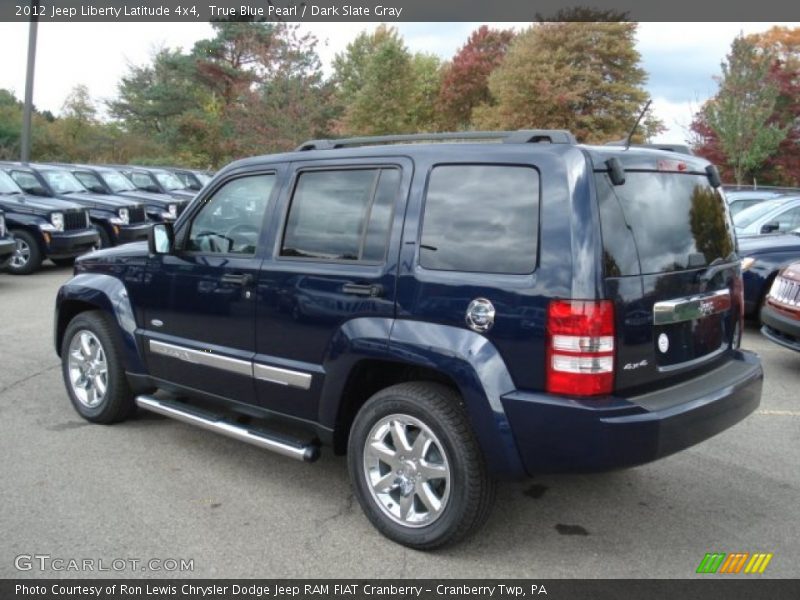 True Blue Pearl / Dark Slate Gray 2012 Jeep Liberty Latitude 4x4