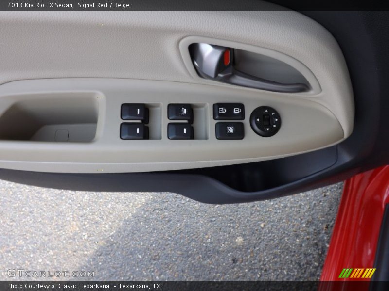Signal Red / Beige 2013 Kia Rio EX Sedan