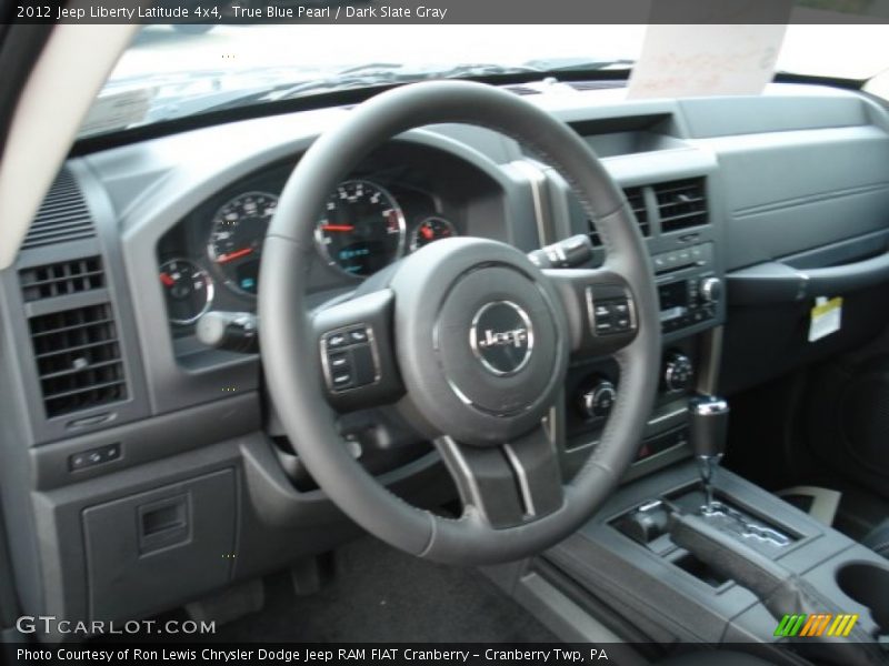 True Blue Pearl / Dark Slate Gray 2012 Jeep Liberty Latitude 4x4
