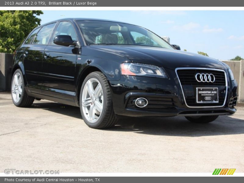 Brilliant Black / Luxor Beige 2013 Audi A3 2.0 TFSI