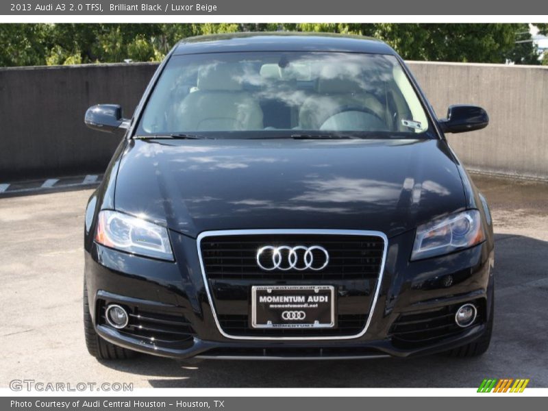 Brilliant Black / Luxor Beige 2013 Audi A3 2.0 TFSI