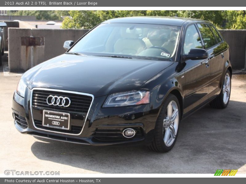 Brilliant Black / Luxor Beige 2013 Audi A3 2.0 TFSI