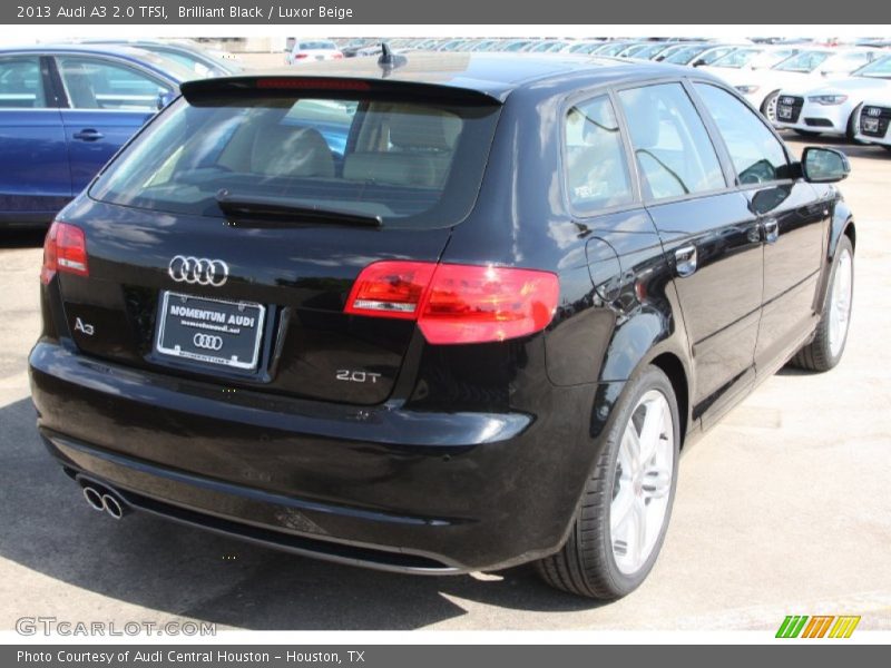 Brilliant Black / Luxor Beige 2013 Audi A3 2.0 TFSI