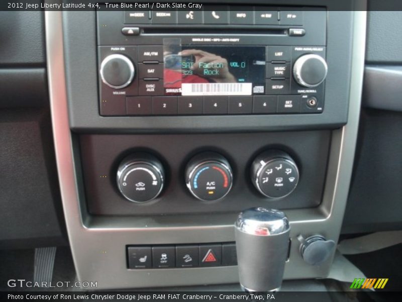 True Blue Pearl / Dark Slate Gray 2012 Jeep Liberty Latitude 4x4