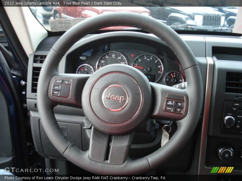 True Blue Pearl / Dark Slate Gray 2012 Jeep Liberty Latitude 4x4