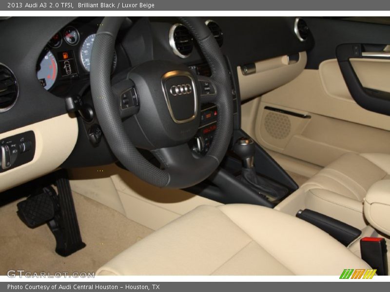 Brilliant Black / Luxor Beige 2013 Audi A3 2.0 TFSI