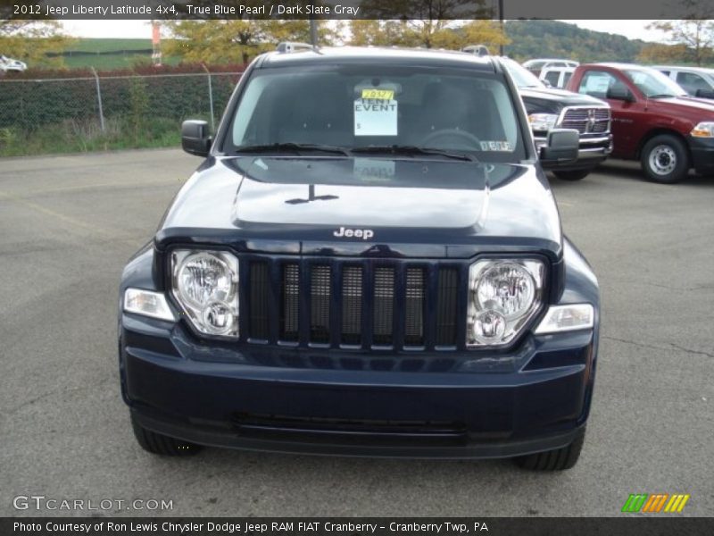 True Blue Pearl / Dark Slate Gray 2012 Jeep Liberty Latitude 4x4