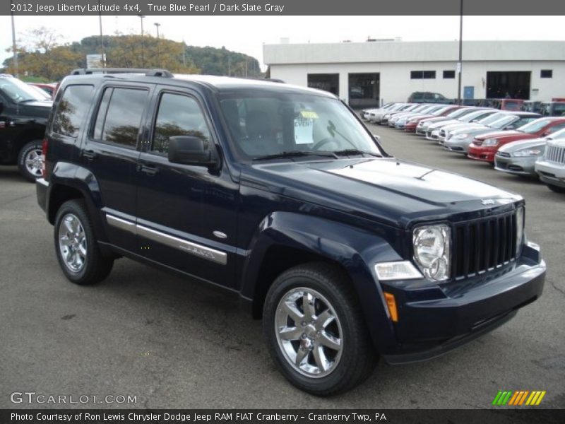 True Blue Pearl / Dark Slate Gray 2012 Jeep Liberty Latitude 4x4