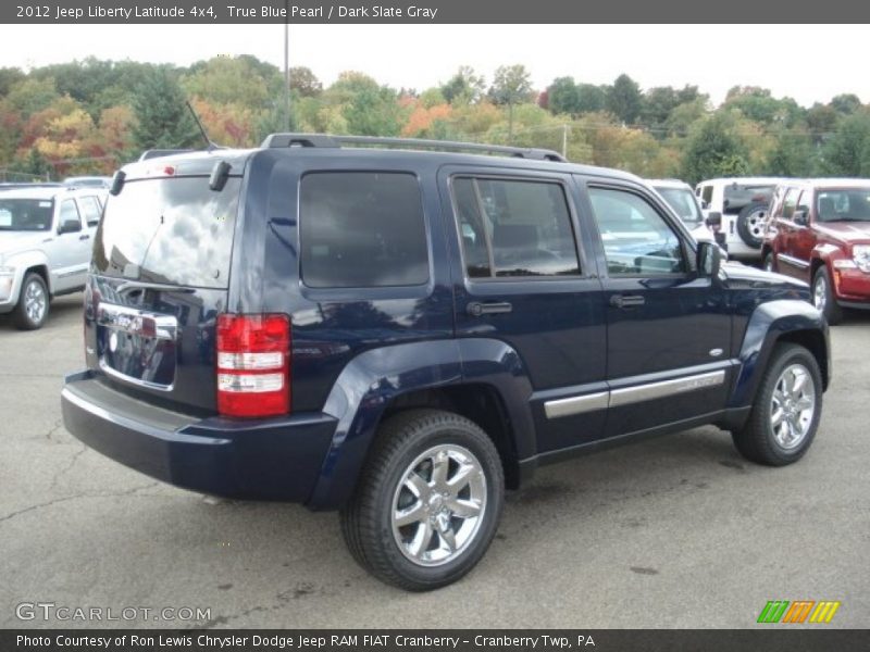 True Blue Pearl / Dark Slate Gray 2012 Jeep Liberty Latitude 4x4