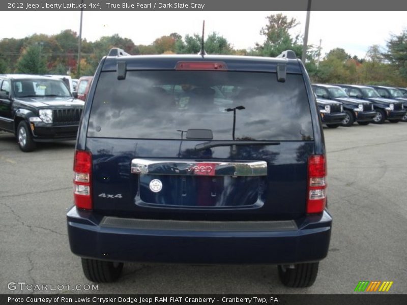 True Blue Pearl / Dark Slate Gray 2012 Jeep Liberty Latitude 4x4