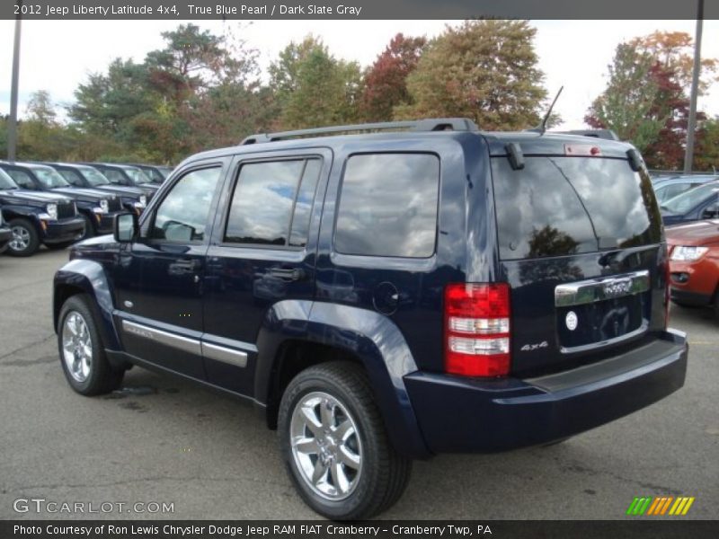 True Blue Pearl / Dark Slate Gray 2012 Jeep Liberty Latitude 4x4