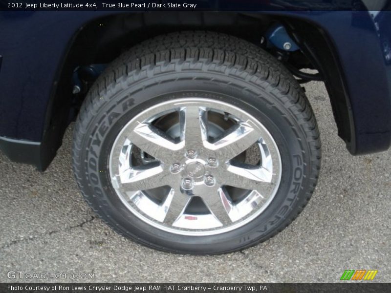True Blue Pearl / Dark Slate Gray 2012 Jeep Liberty Latitude 4x4