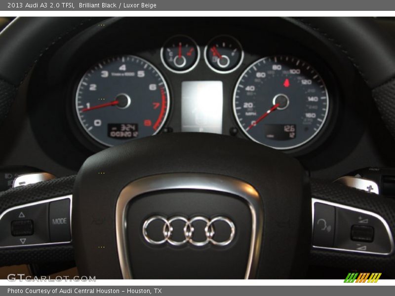 Brilliant Black / Luxor Beige 2013 Audi A3 2.0 TFSI