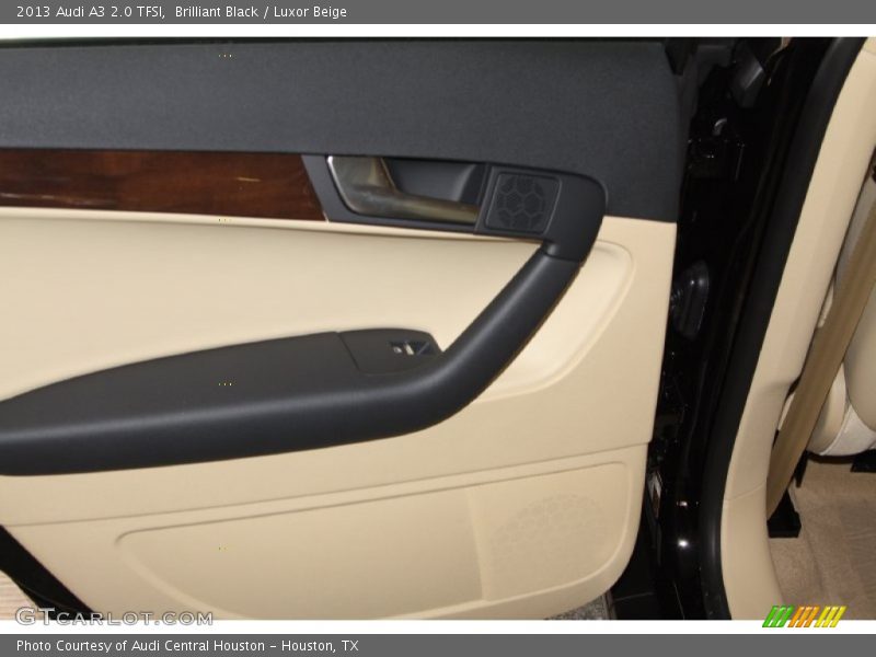 Brilliant Black / Luxor Beige 2013 Audi A3 2.0 TFSI