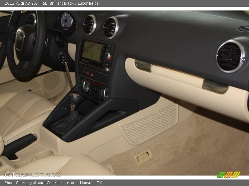 Brilliant Black / Luxor Beige 2013 Audi A3 2.0 TFSI