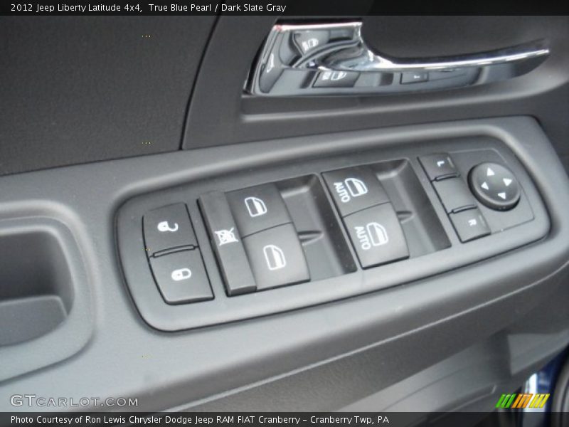 True Blue Pearl / Dark Slate Gray 2012 Jeep Liberty Latitude 4x4