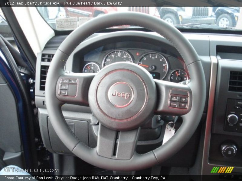 True Blue Pearl / Dark Slate Gray 2012 Jeep Liberty Latitude 4x4