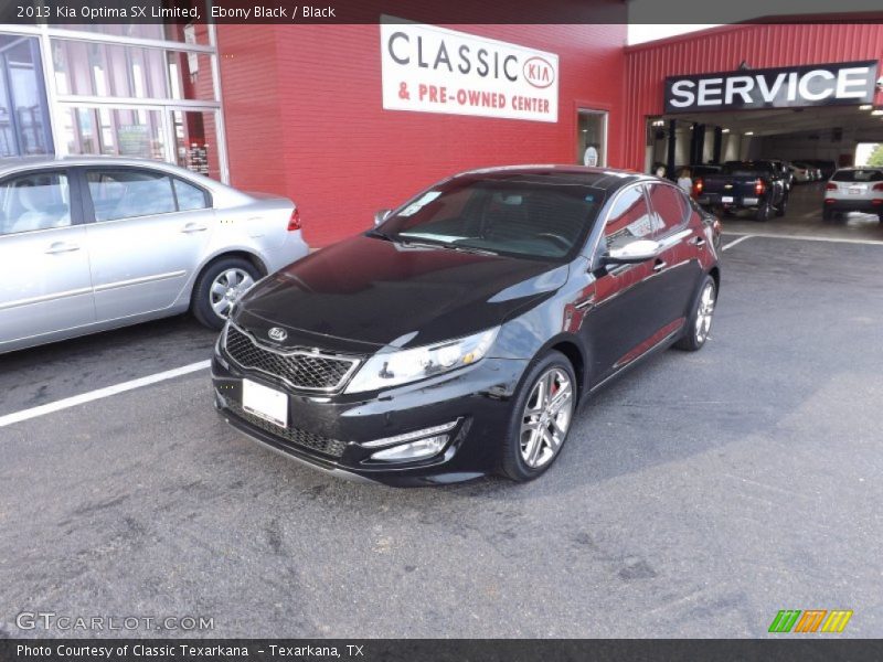 Ebony Black / Black 2013 Kia Optima SX Limited