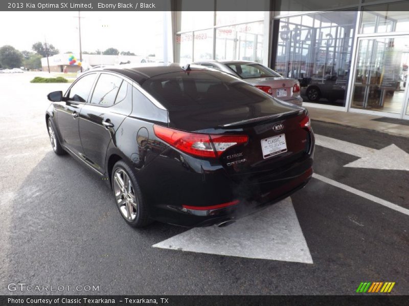 Ebony Black / Black 2013 Kia Optima SX Limited