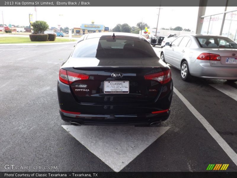 Ebony Black / Black 2013 Kia Optima SX Limited