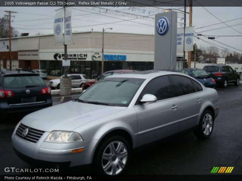 Reflex Silver Metallic / Grey 2005 Volkswagen Passat GLS TDI Sedan