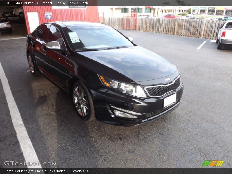 Ebony Black / Black 2013 Kia Optima SX Limited