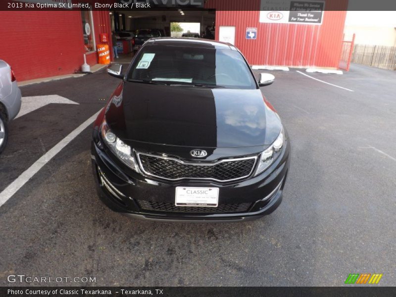 Ebony Black / Black 2013 Kia Optima SX Limited