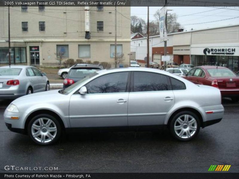 Reflex Silver Metallic / Grey 2005 Volkswagen Passat GLS TDI Sedan