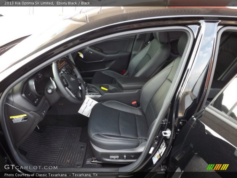 Ebony Black / Black 2013 Kia Optima SX Limited