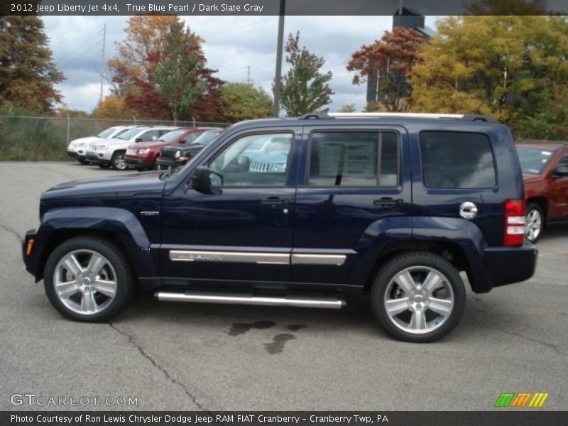 True Blue Pearl / Dark Slate Gray 2012 Jeep Liberty Jet 4x4