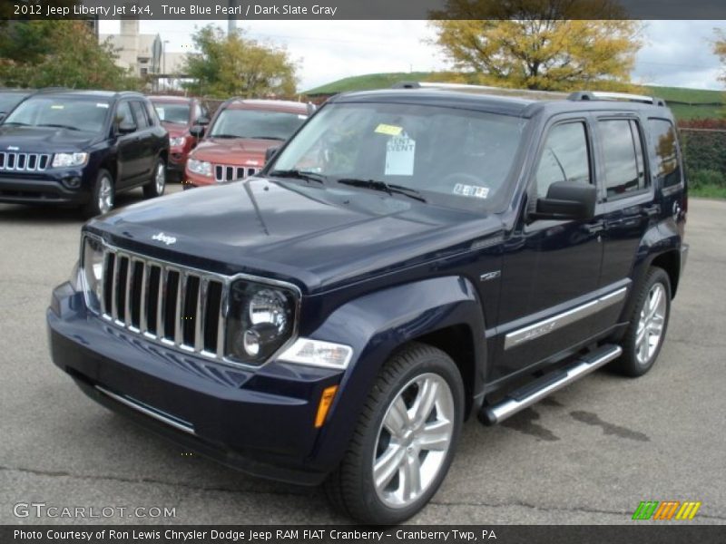 True Blue Pearl / Dark Slate Gray 2012 Jeep Liberty Jet 4x4