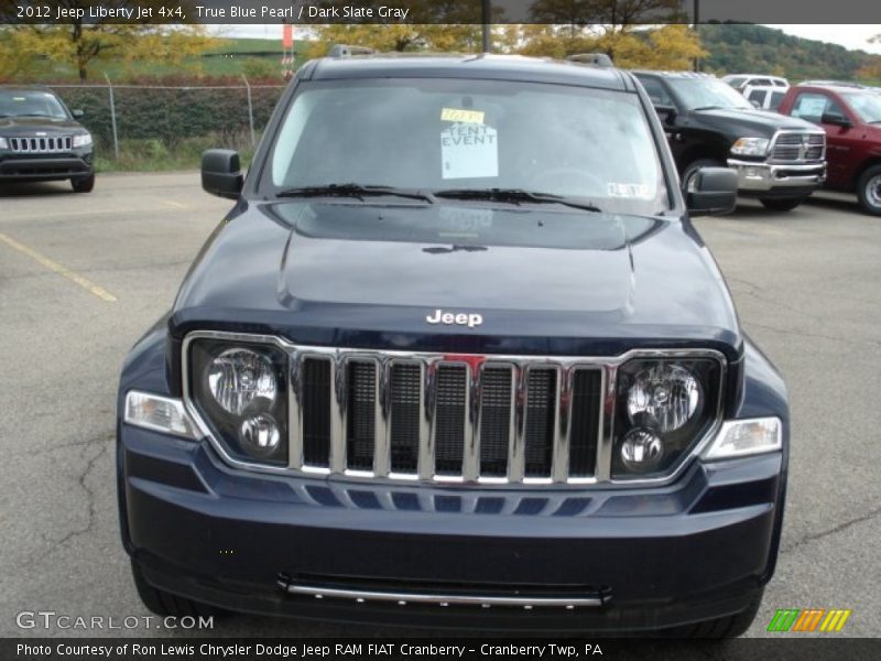 True Blue Pearl / Dark Slate Gray 2012 Jeep Liberty Jet 4x4