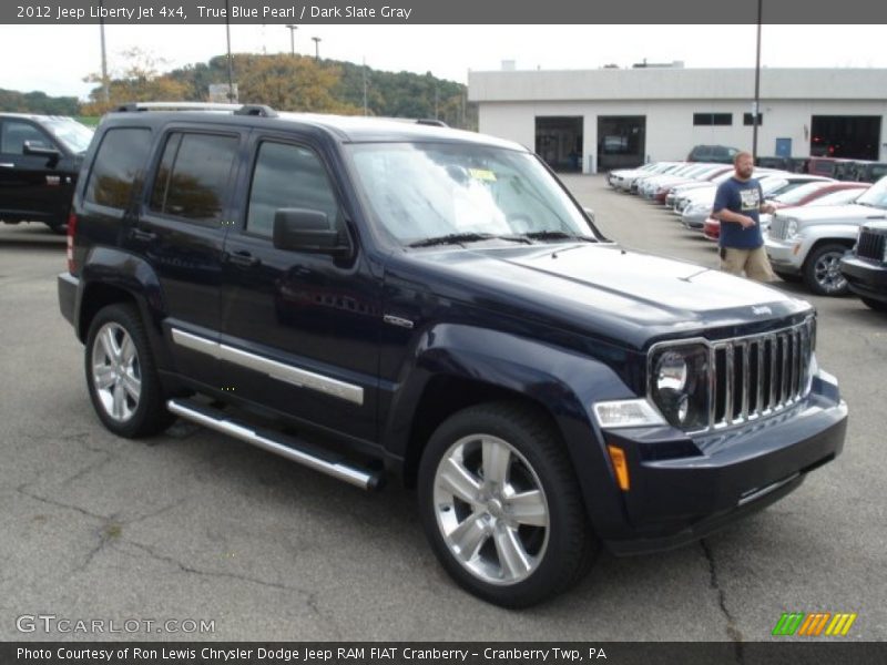 True Blue Pearl / Dark Slate Gray 2012 Jeep Liberty Jet 4x4