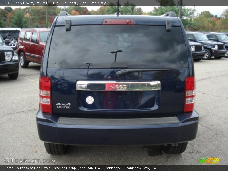 True Blue Pearl / Dark Slate Gray 2012 Jeep Liberty Jet 4x4