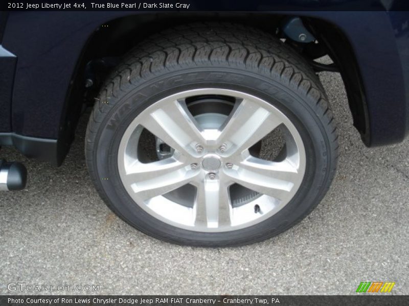 True Blue Pearl / Dark Slate Gray 2012 Jeep Liberty Jet 4x4
