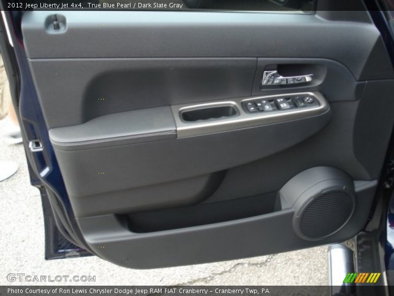 True Blue Pearl / Dark Slate Gray 2012 Jeep Liberty Jet 4x4