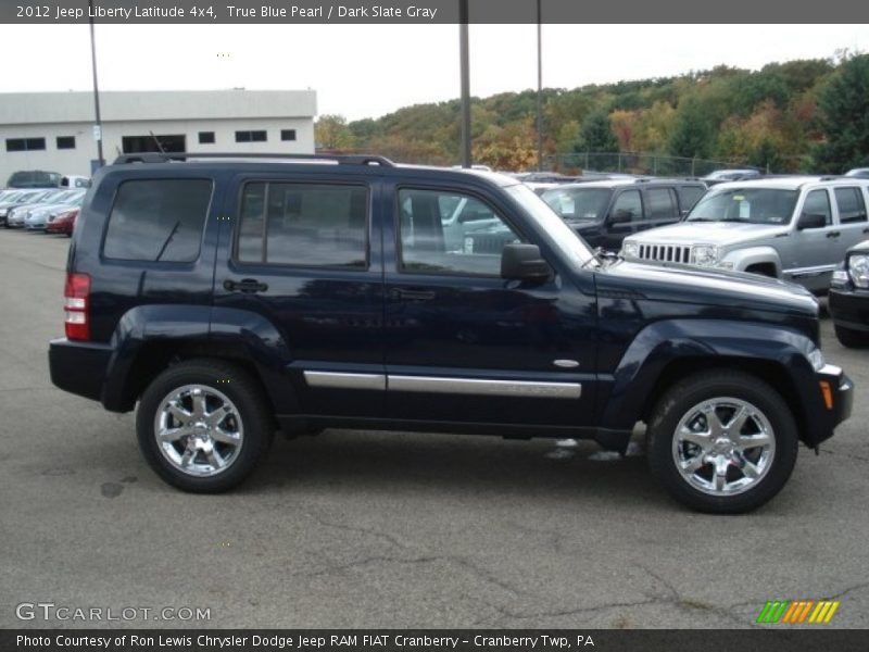 True Blue Pearl / Dark Slate Gray 2012 Jeep Liberty Latitude 4x4
