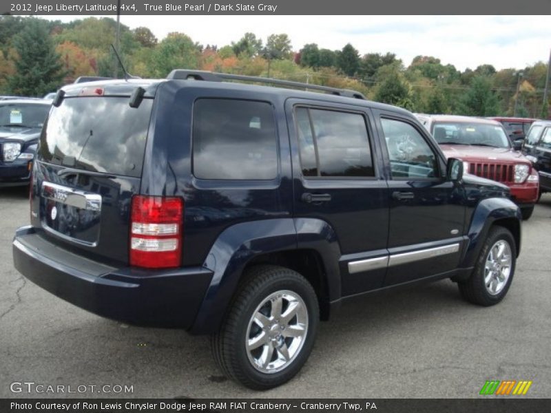 True Blue Pearl / Dark Slate Gray 2012 Jeep Liberty Latitude 4x4
