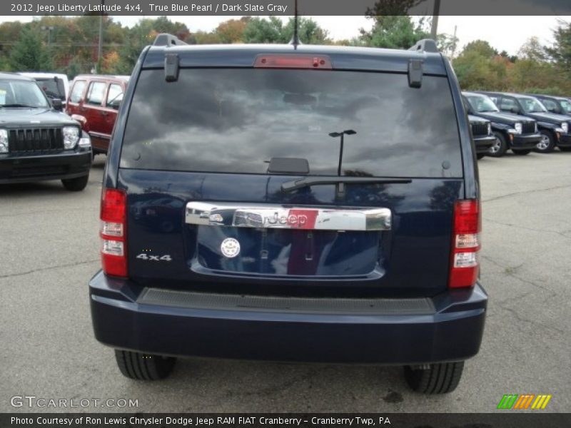 True Blue Pearl / Dark Slate Gray 2012 Jeep Liberty Latitude 4x4