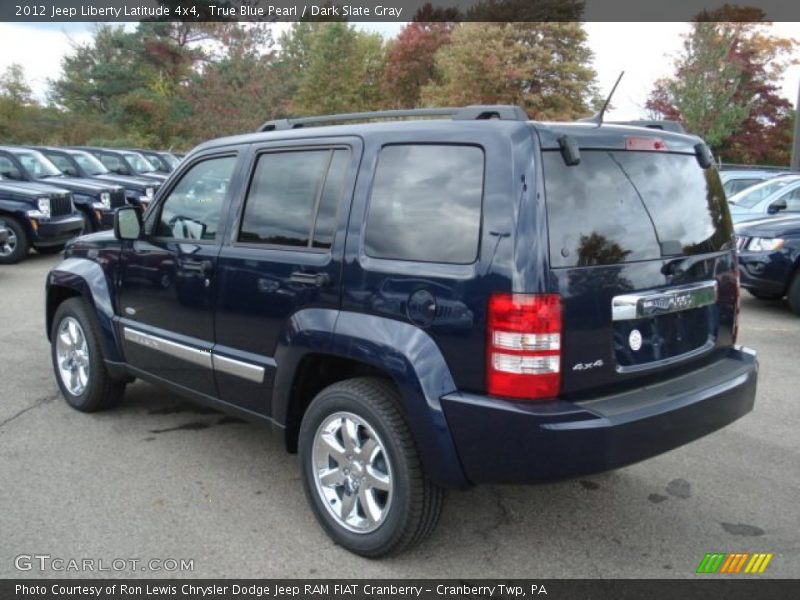 True Blue Pearl / Dark Slate Gray 2012 Jeep Liberty Latitude 4x4