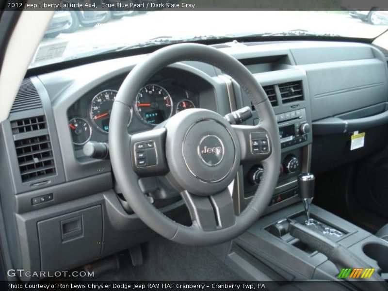 True Blue Pearl / Dark Slate Gray 2012 Jeep Liberty Latitude 4x4