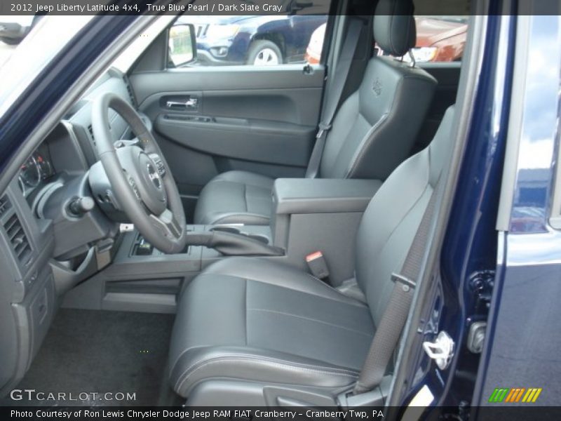 True Blue Pearl / Dark Slate Gray 2012 Jeep Liberty Latitude 4x4