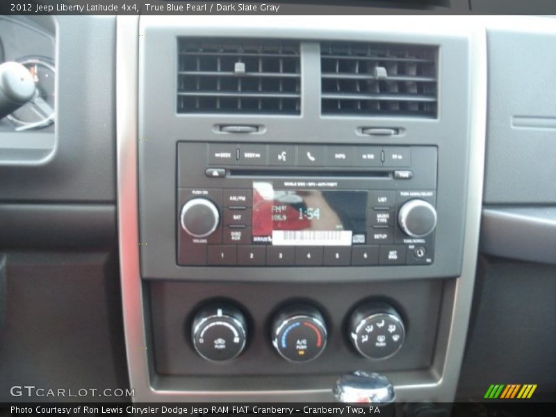 True Blue Pearl / Dark Slate Gray 2012 Jeep Liberty Latitude 4x4