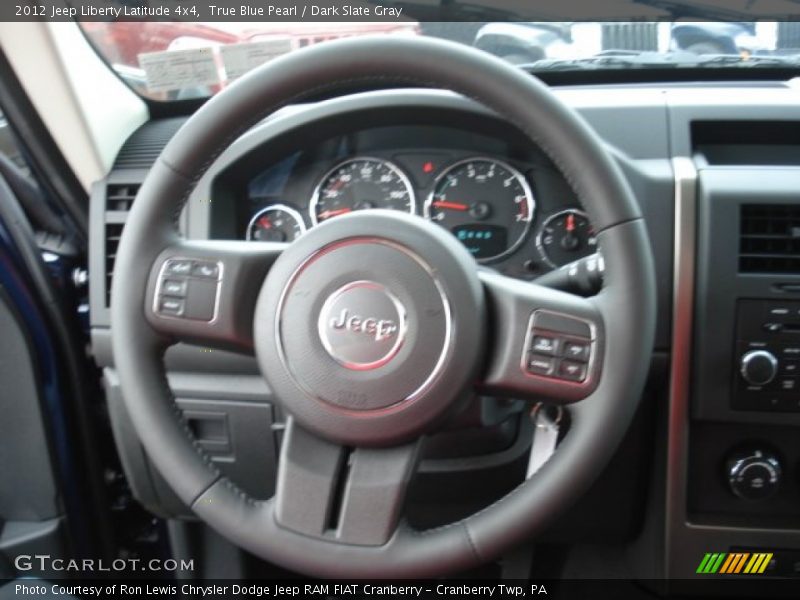 True Blue Pearl / Dark Slate Gray 2012 Jeep Liberty Latitude 4x4