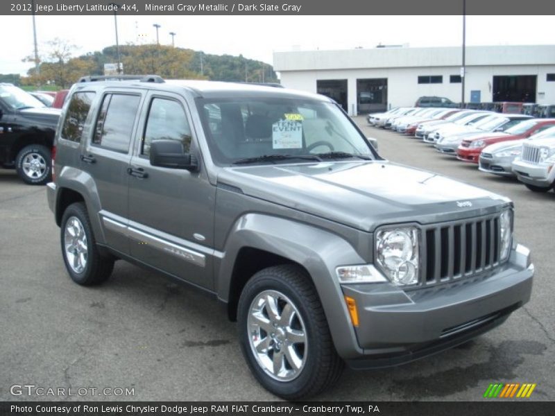Mineral Gray Metallic / Dark Slate Gray 2012 Jeep Liberty Latitude 4x4