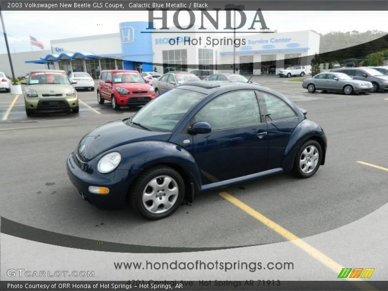 Galactic Blue Metallic / Black 2003 Volkswagen New Beetle GLS Coupe